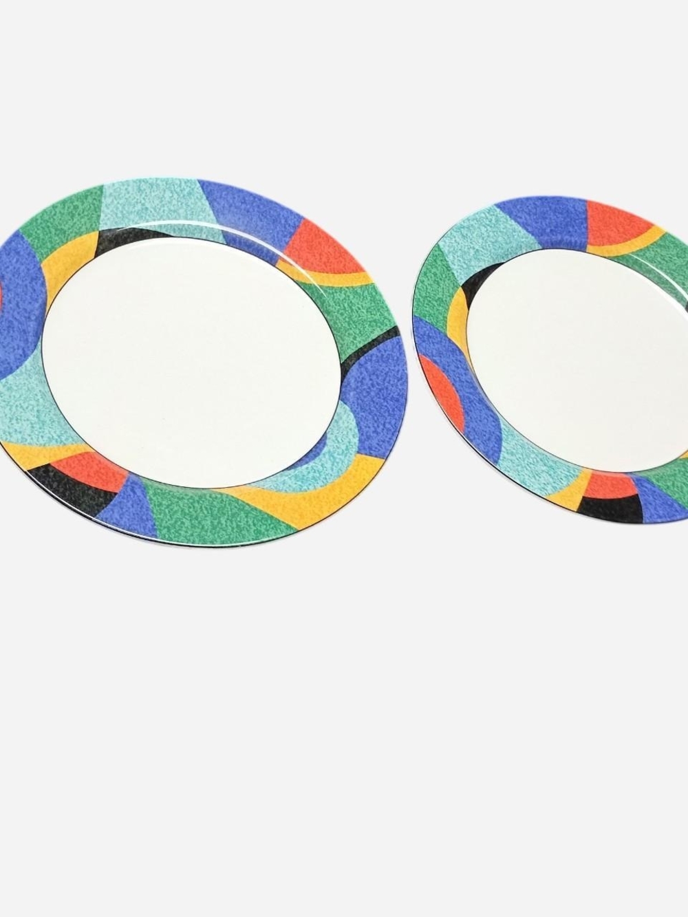 Multicolor Decorative Round‎ Dinner Plates - 2-Pack